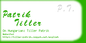 patrik tiller business card